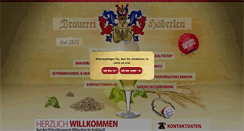 Desktop Screenshot of brauerei-haeberlen.de
